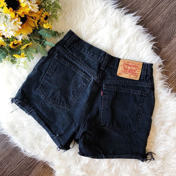 Levi's Pants - LEVI VINTAGE HIGHWAISTED BLACK DENIM SHORTS